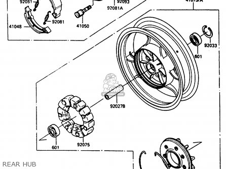REAR HUB - ZL600A2 1987 EUROPE WG ST / KPH