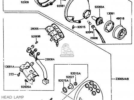 HEAD LAMP - ZL600A2 1987 EUROPE WG ST / KPH