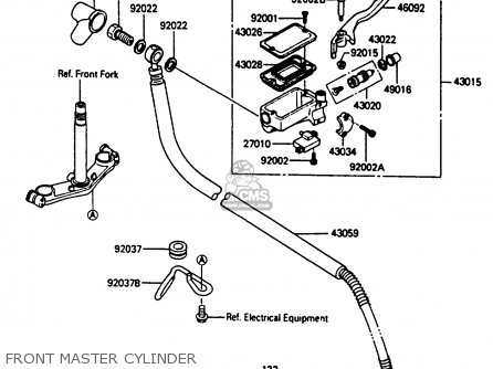 FRONT MASTER CYLINDER - ZL600A2 1987 EUROPE WG ST / KPH