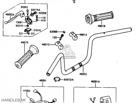 HANDLEBAR - ZL600A2 1987 EUROPE WG ST / KPH