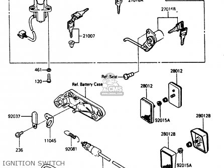 IGNITION SWITCH - ZL600A2 1987 EUROPE WG ST / KPH