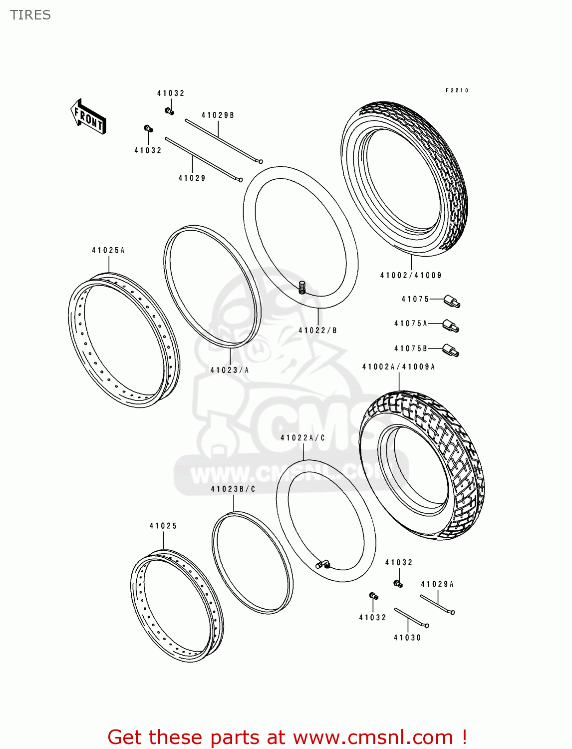 TIRES ZL600B1 ELIMINATOR 600 1995 EU UK FR NL AR FG GR IT NR SD SP ST