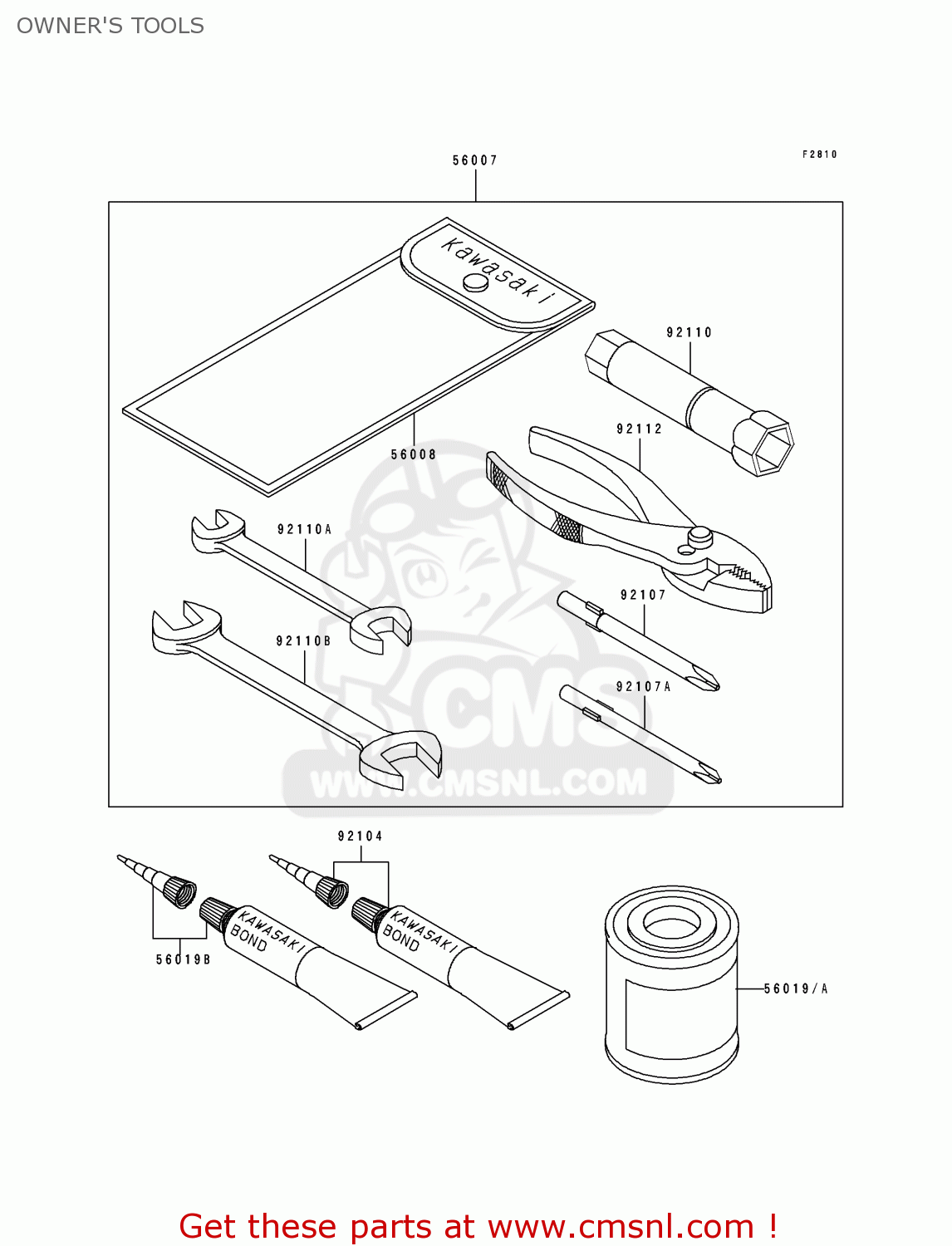 OWNER'S TOOLS ZL600B1 ELIMINATOR 600 1995 EU UK FR NL AR FG GR IT NR SD SP ST