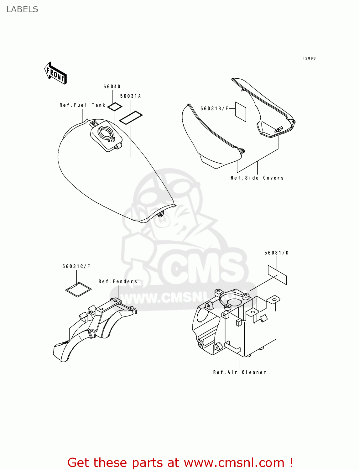 LABELS ZL600B1 ELIMINATOR 600 1995 EU UK FR NL AR FG GR IT NR SD SP ST