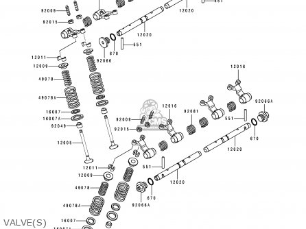 VALVE(S) - ZL600B1 ELIMINATOR 600 1995 EU UK FR NL AR FG GR IT NR SD SP ST