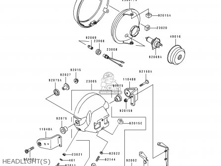HEADLIGHT(S) - ZL600B1 ELIMINATOR 600 1995 EU UK FR NL AR FG GR IT NR SD SP ST