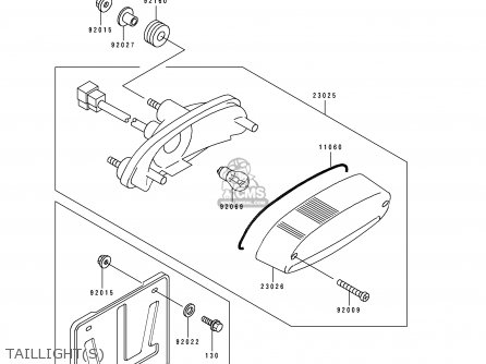 TAILLIGHT(S) - ZL600B1 ELIMINATOR 600 1995 EU UK FR NL AR FG GR IT NR SD SP ST