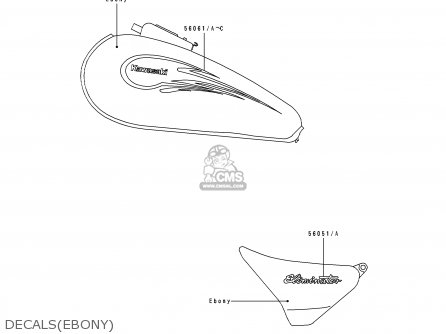DECALS(EBONY) - ZL600B1 ELIMINATOR 600 1995 EU UK FR NL AR FG GR IT NR SD SP ST