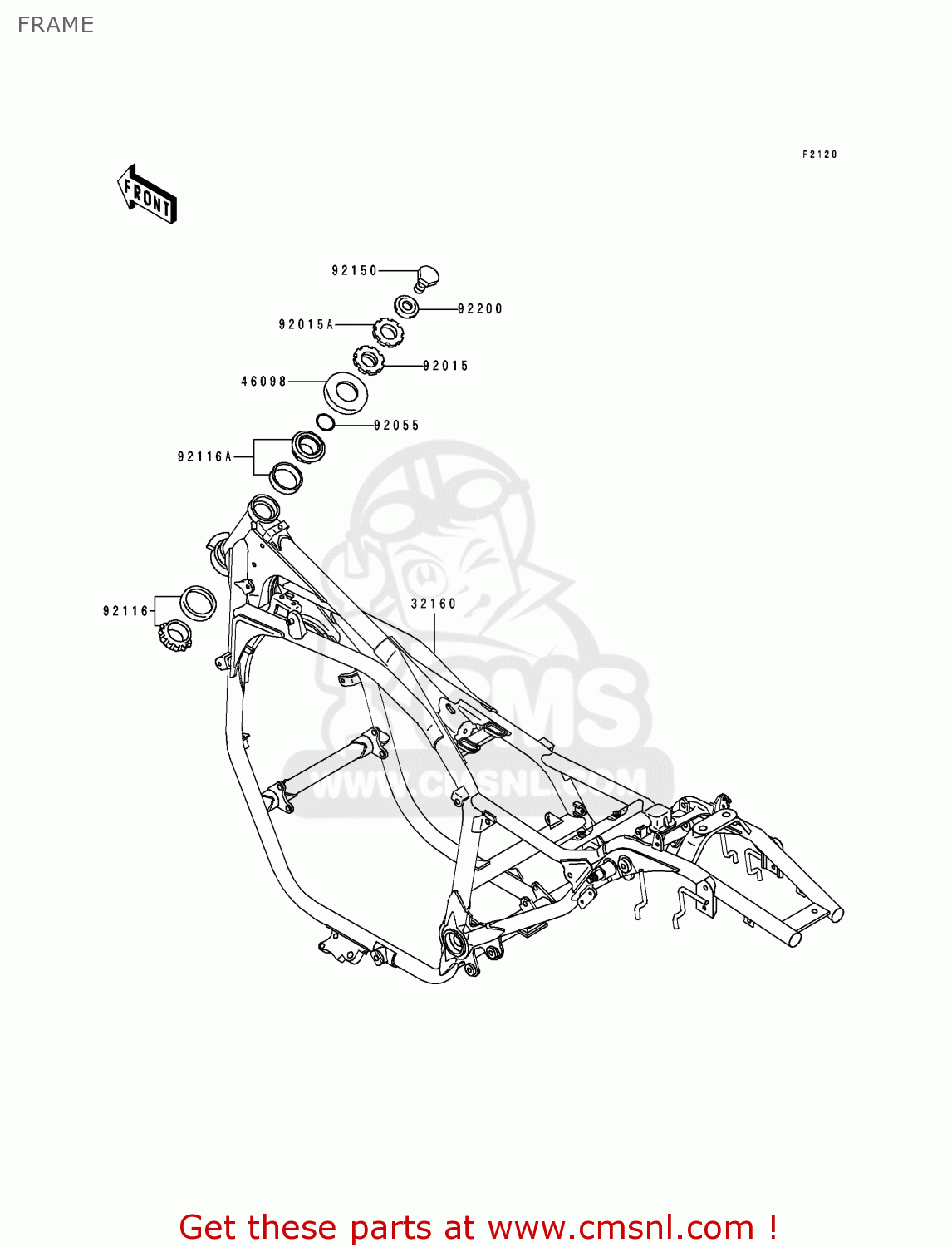 FRAME ZL600B2 ELIMINATOR 600 1996 USA CALIFORNIA