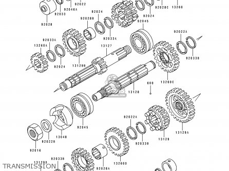 TRANSMISSION - ZL600B2 ELIMINATOR 600 1996 USA CALIFORNIA
