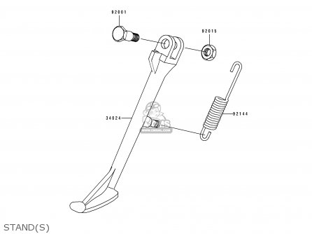 STAND(S) - ZL600B2 ELIMINATOR 600 1996 USA CALIFORNIA
