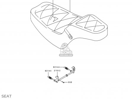 SEAT - ZL600B2 ELIMINATOR 600 1996 USA CALIFORNIA