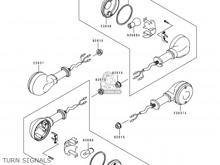 TURN SIGNALS - ZL600B2 ELIMINATOR 600 1996 USA CALIFORNIA
