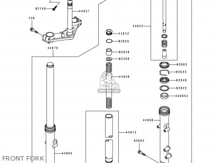 FRONT FORK - ZL600B3 ELIMINATOR 600 1997 USA CALIFORNIA