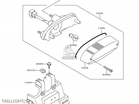 TAILLIGHT(S) - ZL600B3 ELIMINATOR 600 1997 USA CALIFORNIA