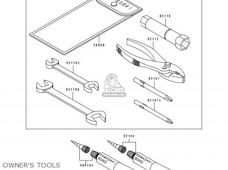 OWNER'S TOOLS - ZL600B3 ELIMINATOR 600 1997 USA CALIFORNIA