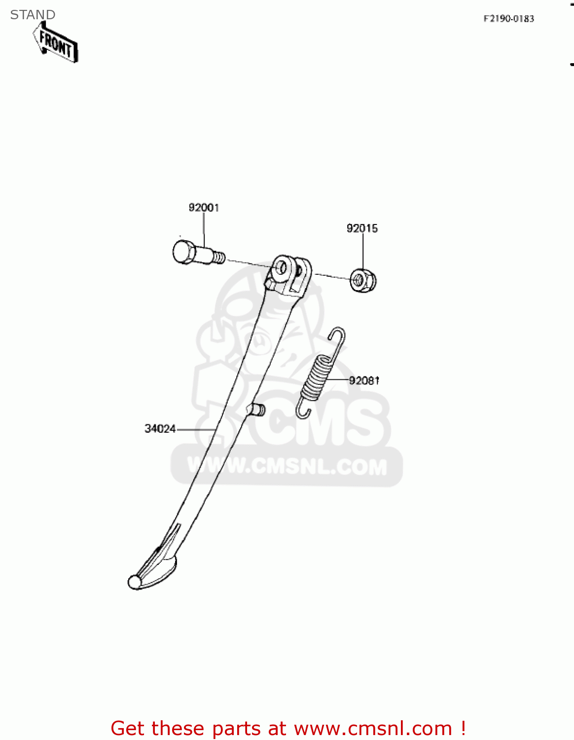 STAND ZL900A1 ELIMINATOR 1985 USA CALIFORNIA CANADA