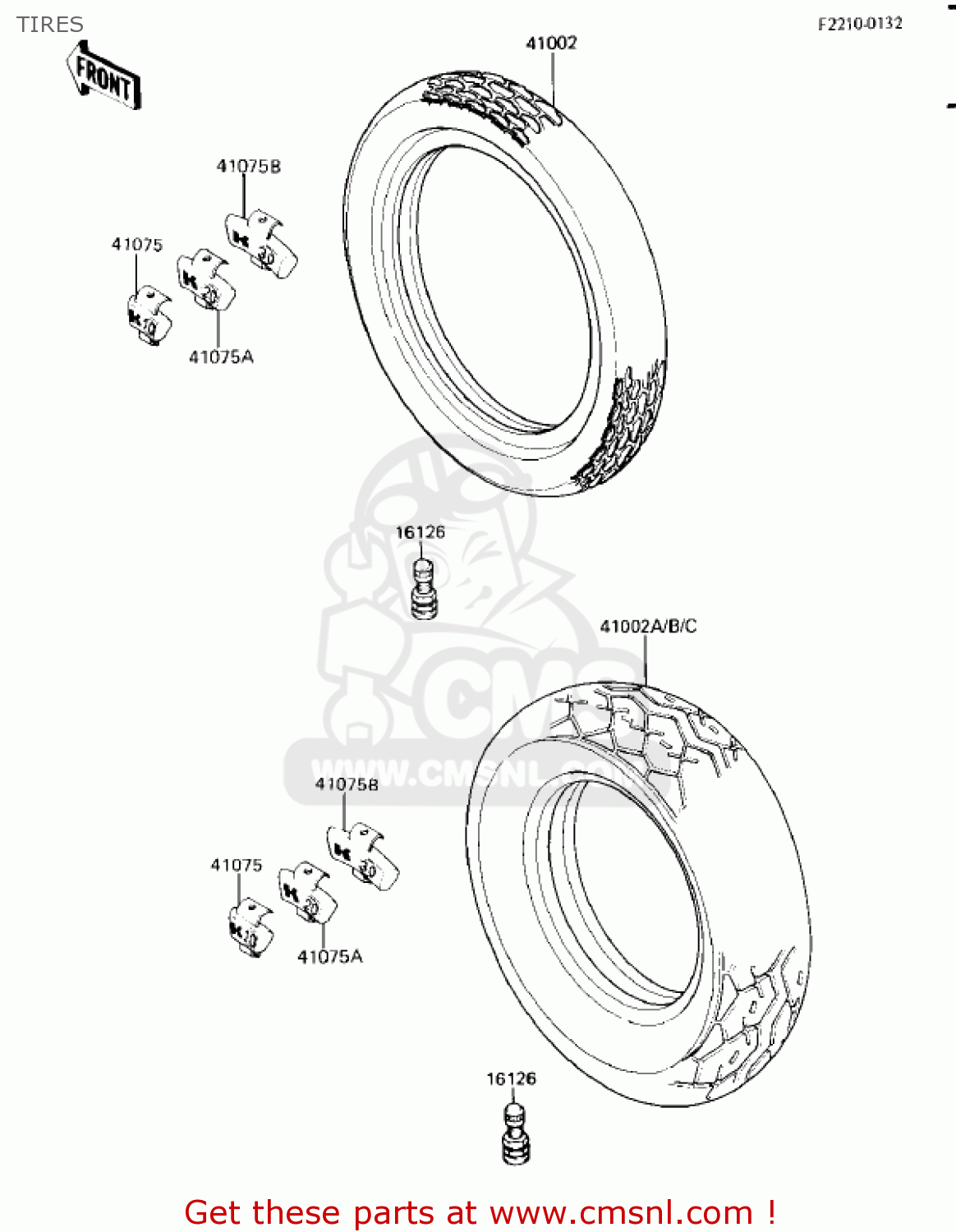 TIRES ZL900A1 ELIMINATOR 1985 USA CALIFORNIA CANADA