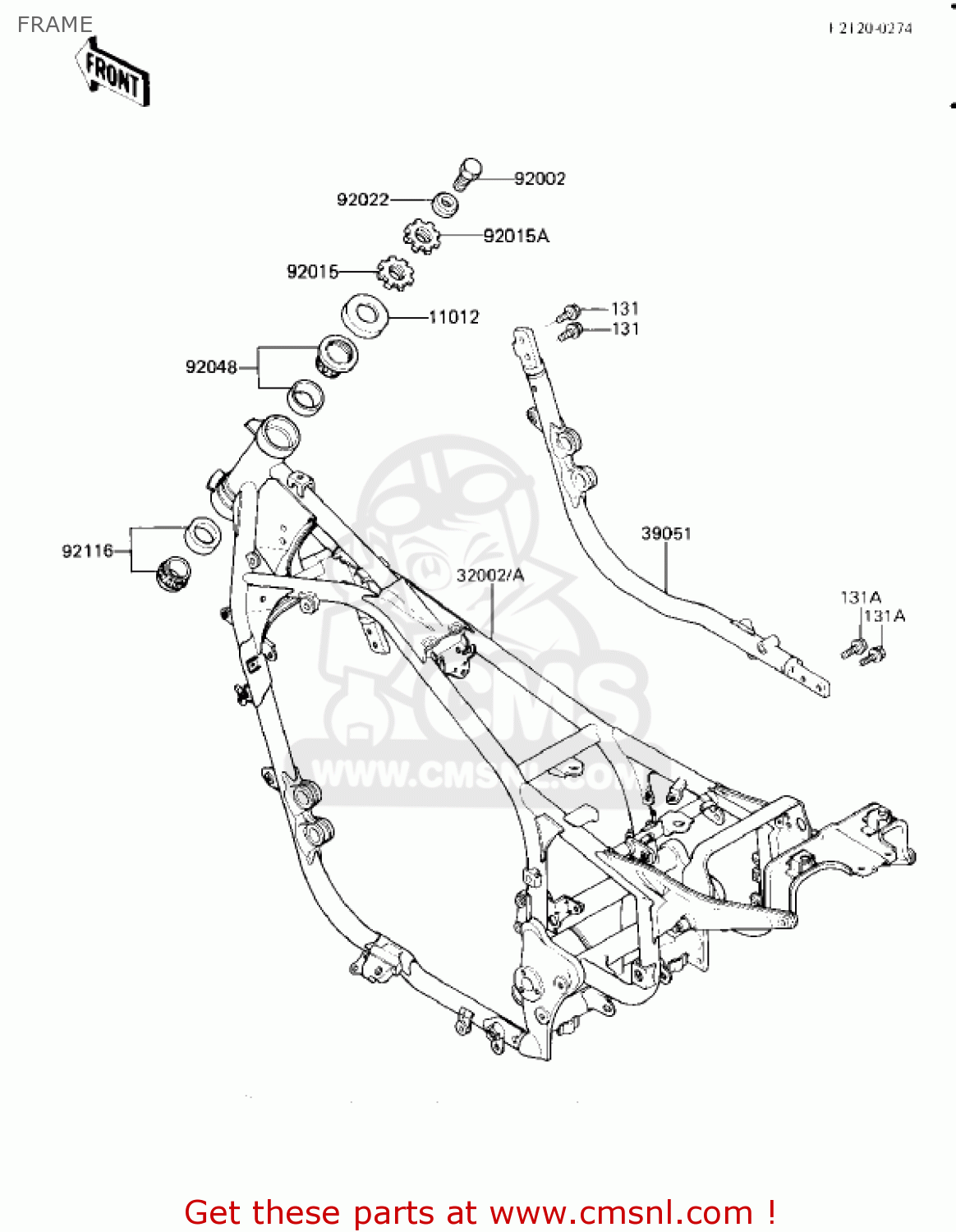 FRAME ZL900A1 ELIMINATOR 1985 USA CALIFORNIA CANADA