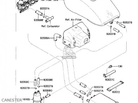 CANISTER - ZL900A1 ELIMINATOR 1985 USA CALIFORNIA CANADA