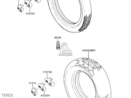 TIRES - ZL900A1 ELIMINATOR 1985 USA CALIFORNIA CANADA