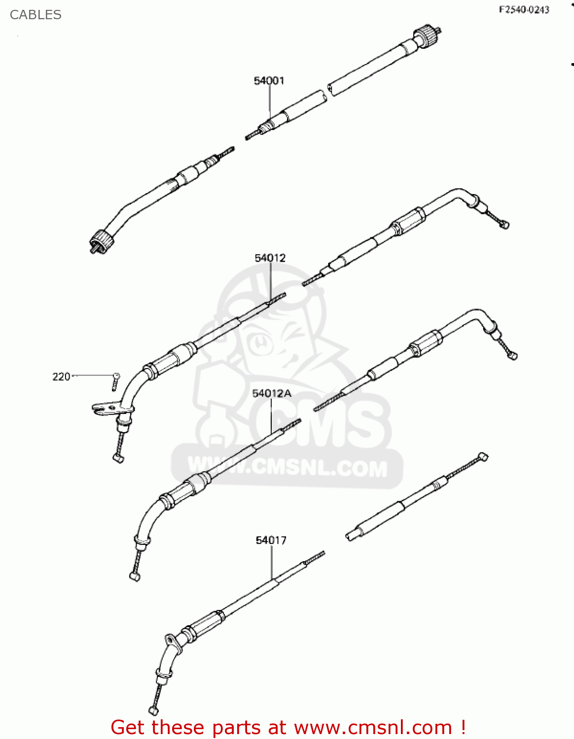 CABLES ZL900A2 ELIMINATOR 1986 USA CALIFORNIA CANADA