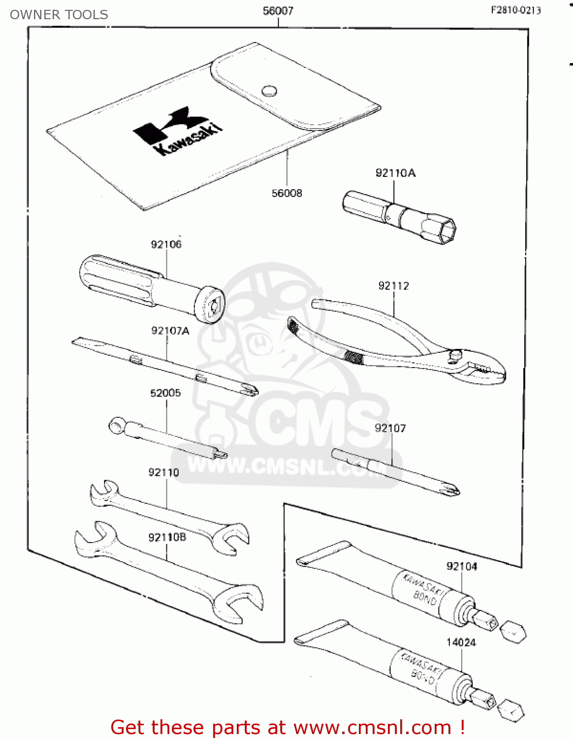 OWNER TOOLS ZL900A2 ELIMINATOR 1986 USA CALIFORNIA CANADA