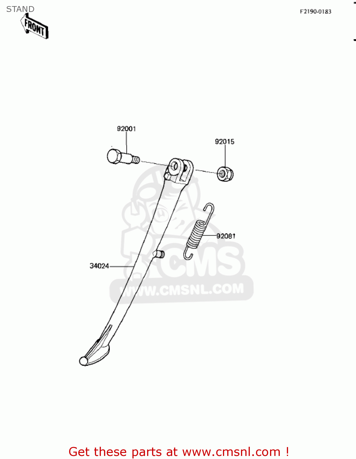 STAND ZL900A2 ELIMINATOR 1986 USA CALIFORNIA CANADA