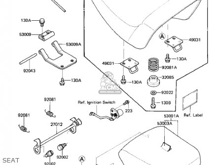 SEAT - ZL900A2 ELIMINATOR 1986 USA CALIFORNIA CANADA