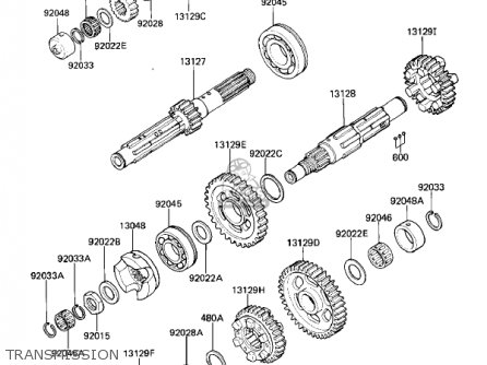TRANSMISSION - ZL900A2 ELIMINATOR 1986 USA CALIFORNIA CANADA