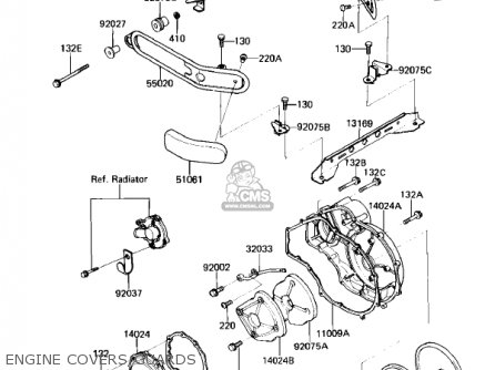 ENGINE COVERS/GUARDS - ZL900A2 ELIMINATOR 1986 USA CALIFORNIA CANADA