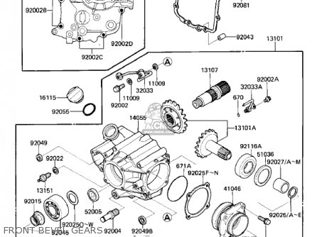 FRONT BEVEL GEARS - ZL900A2 ELIMINATOR 1986 USA CALIFORNIA CANADA