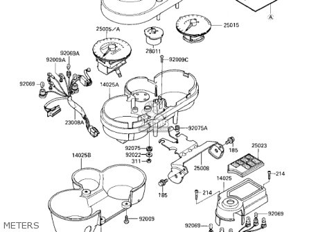 METERS - ZN1100B1 SHAFT 1984 USA CALIFORNIA CANADA / LTD