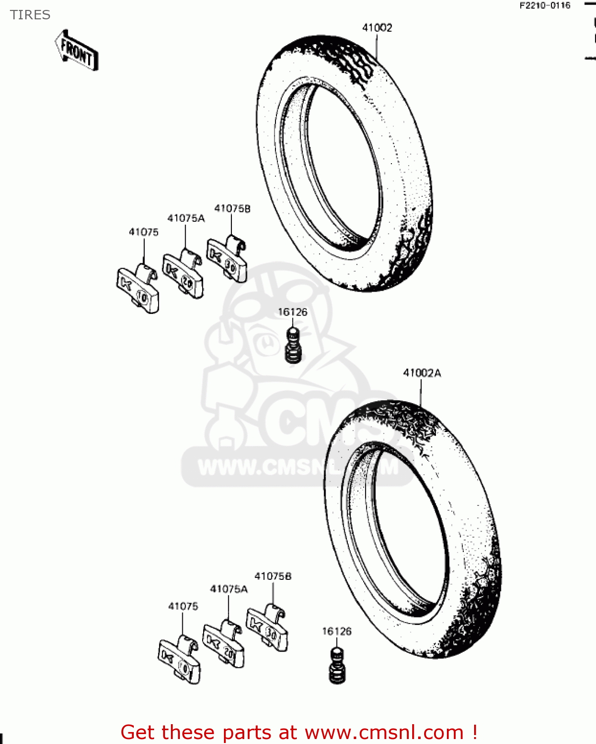 TIRES ZN1100B2 SHAFT 1985 USA CALIFORNIA CANADA / LTD