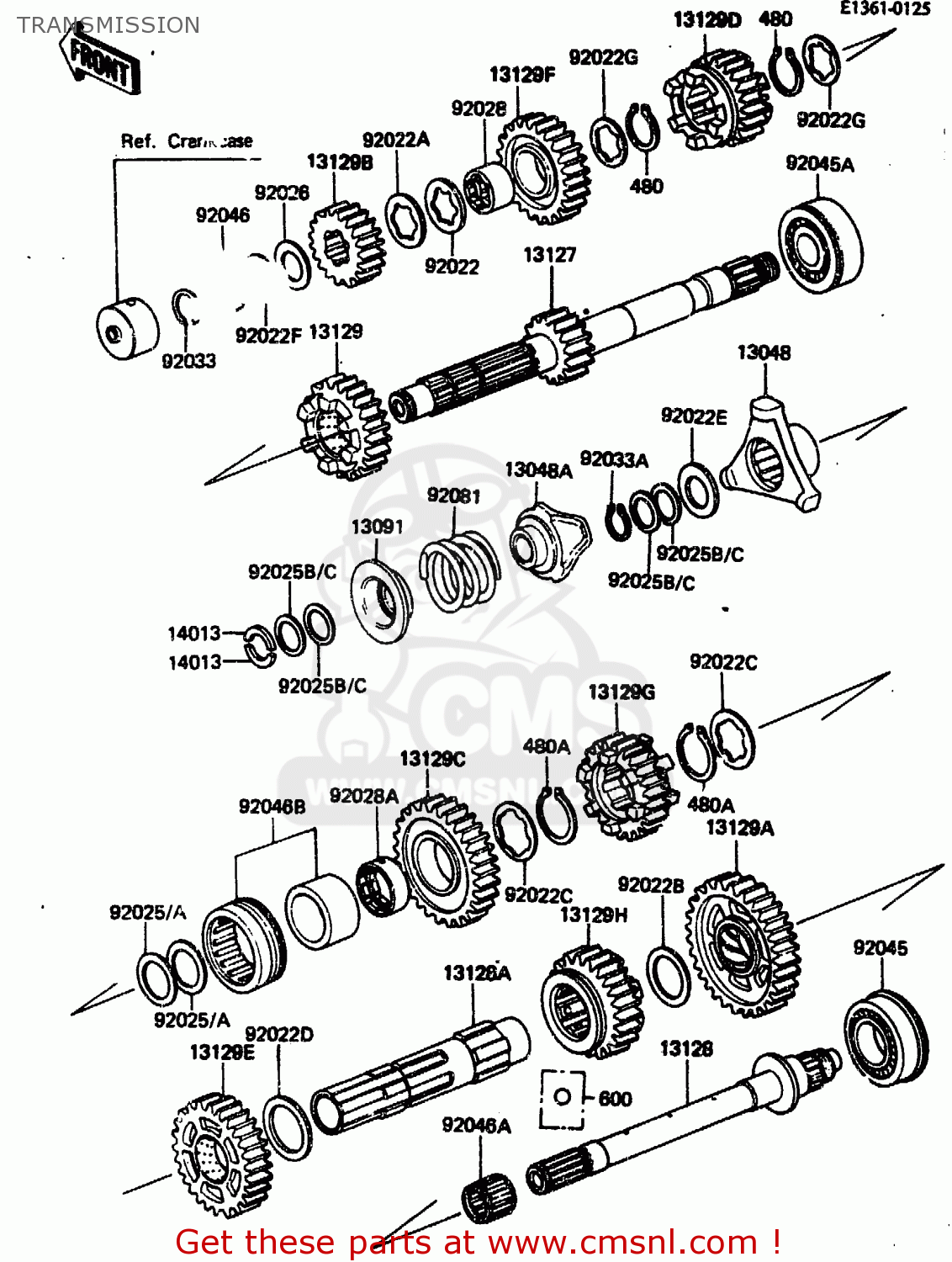 TRANSMISSION ZN1300A1 1983 USA CANADA