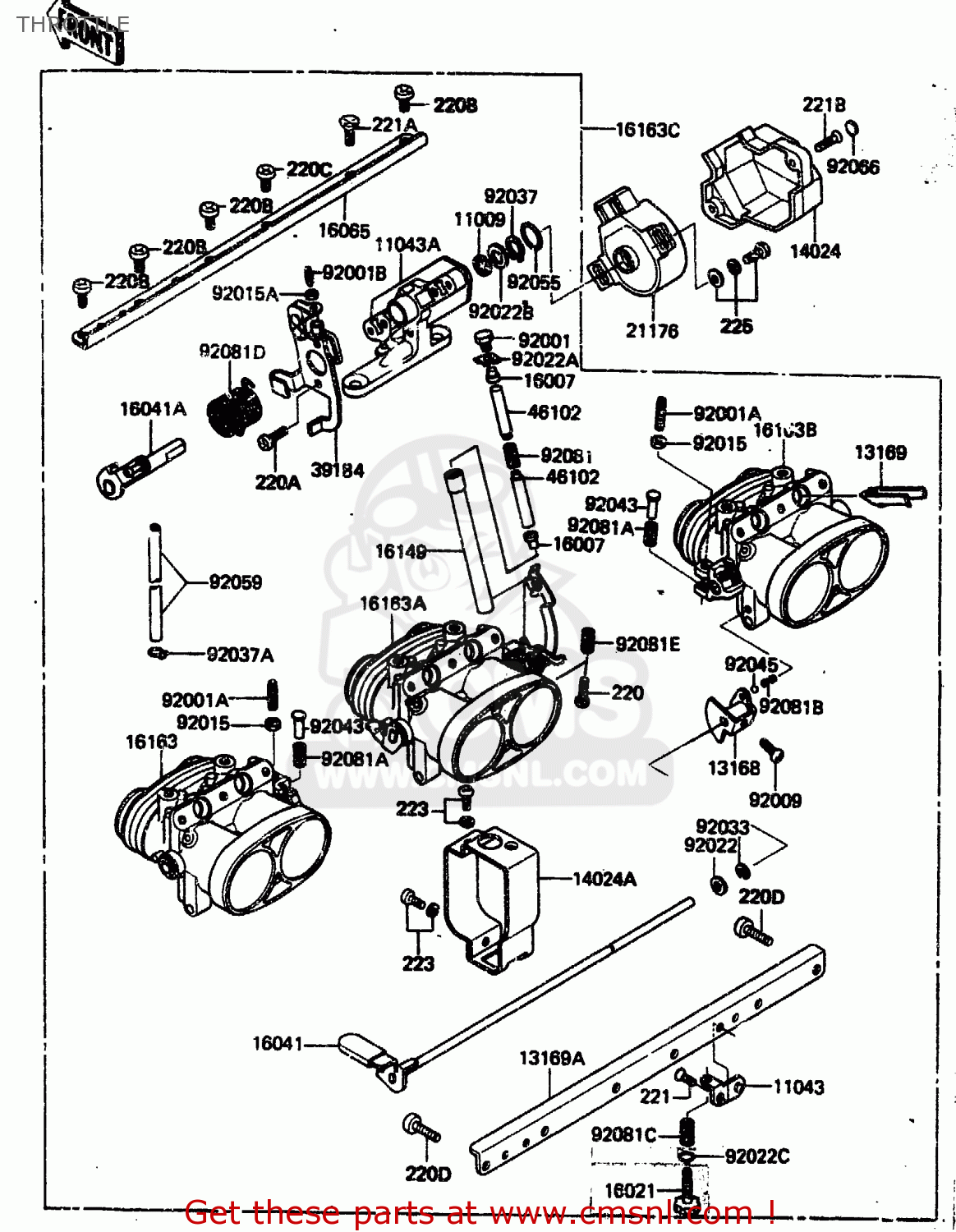 THROTTLE ZN1300A1 1983 USA CANADA
