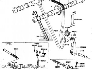 CAMSHAFT/TENSIONER - ZN1300A1 1983 USA CANADA