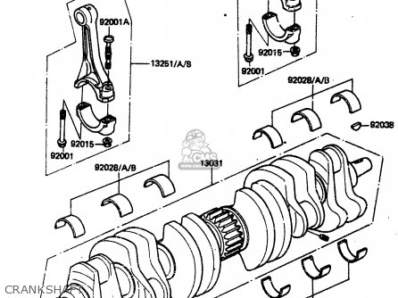 CRANKSHAFT - ZN1300A1 1983 USA CANADA