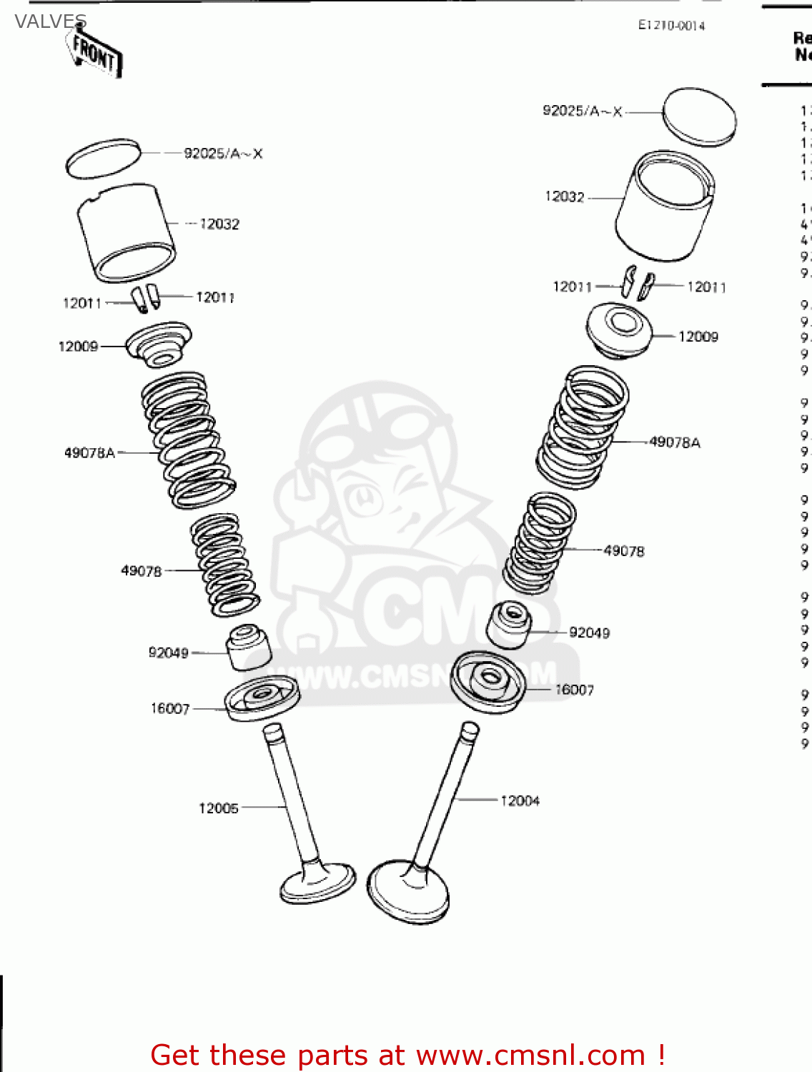 VALVES ZN1300A1 VOYAGER 1983 USA CALIFORNIA CANADA
