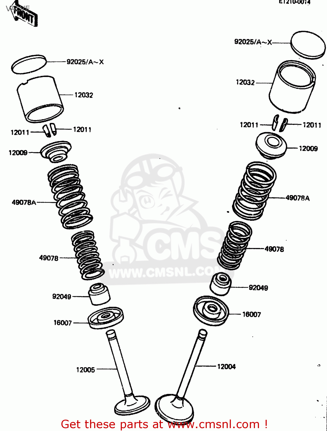 VALVE ZN1300A2 1984 USA CALIFORNIA CANADA