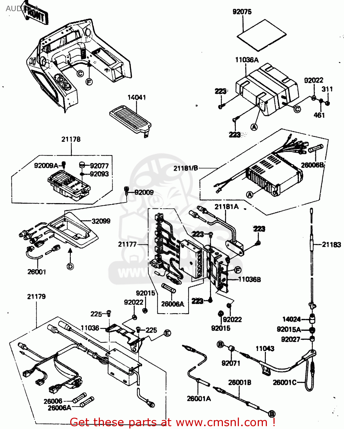 AUDIO A ZN1300A2 1984 USA CALIFORNIA CANADA
