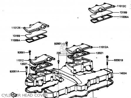 CYLINDER HEAD COVER - ZN1300A2 1984 USA CALIFORNIA CANADA