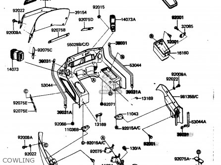 COWLING - ZN1300A2 1984 USA CALIFORNIA CANADA