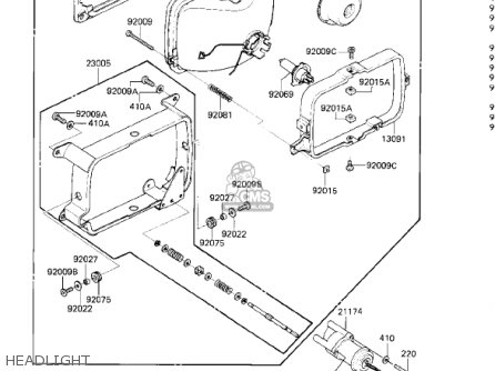 HEADLIGHT - ZN1300A2 VOYAGER 1984 USA CALIFORNIA CANADA