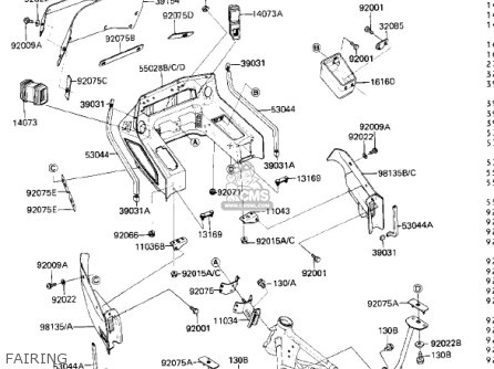 FAIRING - ZN1300A2 VOYAGER 1984 USA CALIFORNIA CANADA