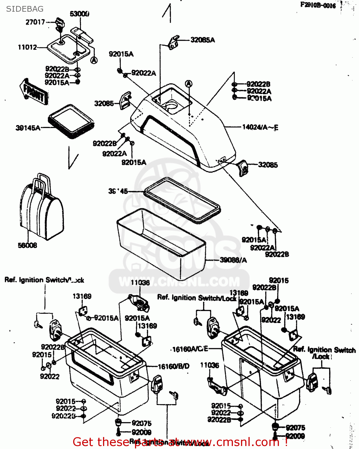 SIDEBAG ZN1300A3 1985 USA CALIFORNIA CANADA