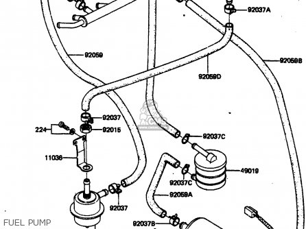 FUEL PUMP - ZN1300A3 1985 USA CALIFORNIA CANADA