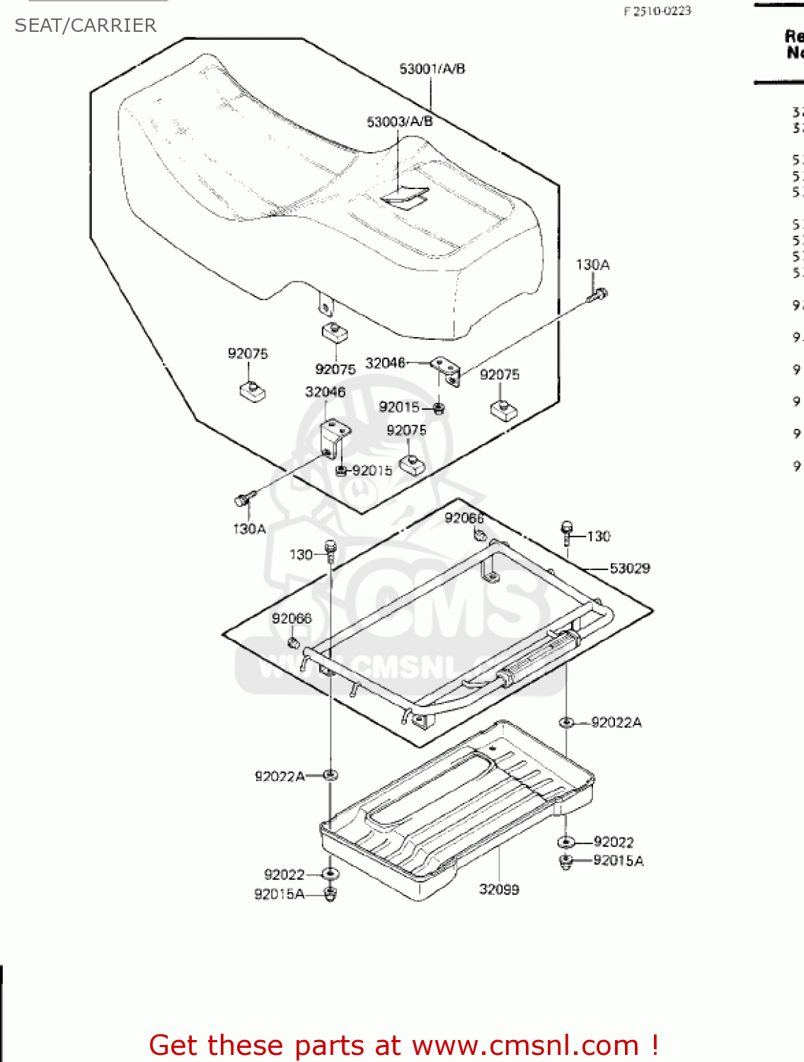 SEAT/CARRIER ZN1300A3 VOYAGER 1985 USA CALIFORNIA CANADA