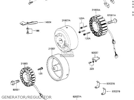 GENERATOR/REGULATOR - ZN1300A3 VOYAGER 1985 USA CALIFORNIA CANADA