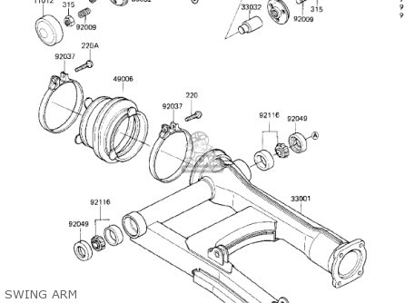 SWING ARM - ZN1300A3 VOYAGER 1985 USA CALIFORNIA CANADA